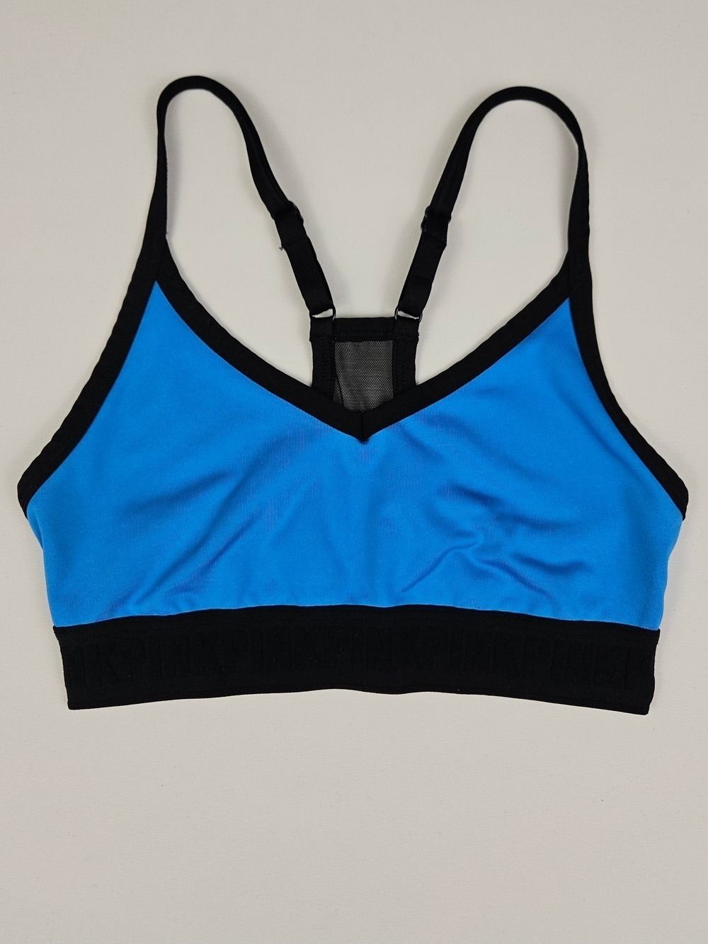 PINK Victoria’s Secret Ultimate Lightly Lined Sports Bra Blue Black XS